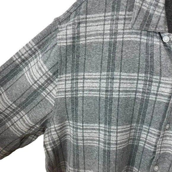 Vince Slub Plaid  Linen Blend Button Up - Picture 5 of 11